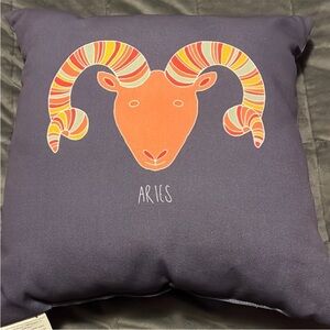 Aries Zodiac Throw Pillow 18X18